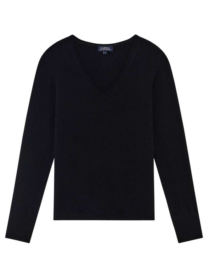 Pull noir uni avec une...