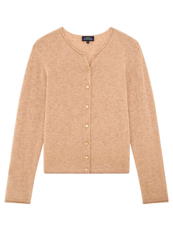 Gilet sable uni avec une...