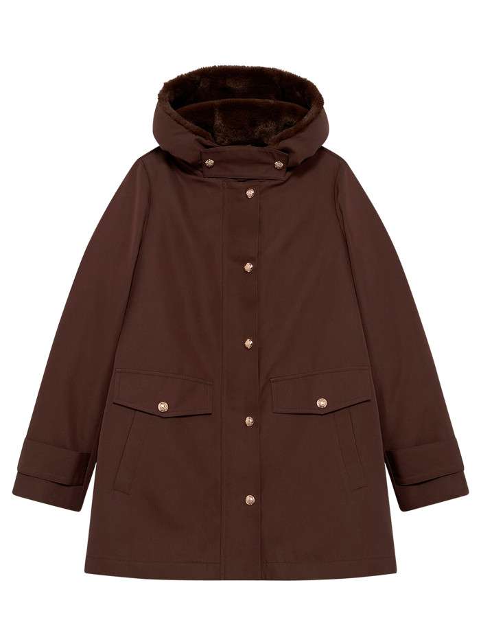 Parka en coton mélangé...