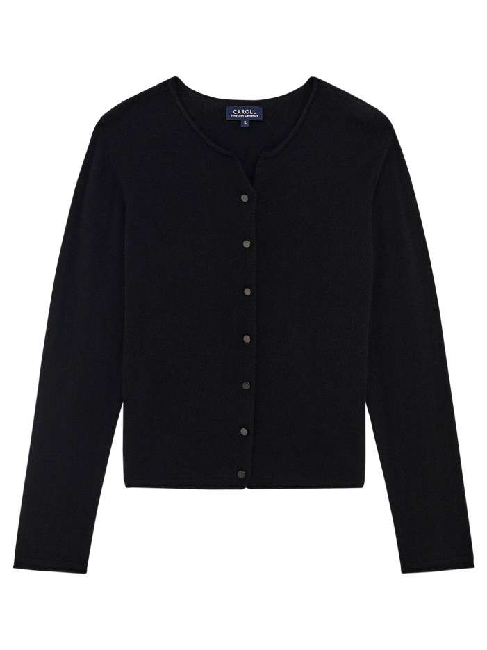 Gilet noir uni avec une...