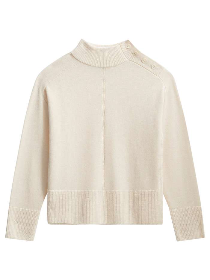 Pull écru uni avec une...