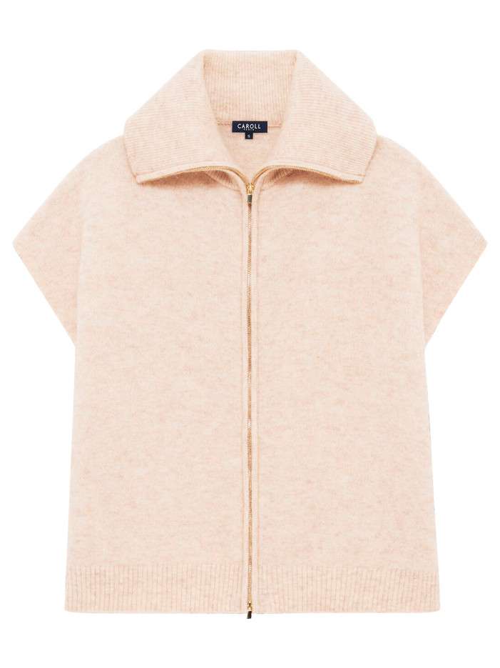 Gilet sable uni avec une...