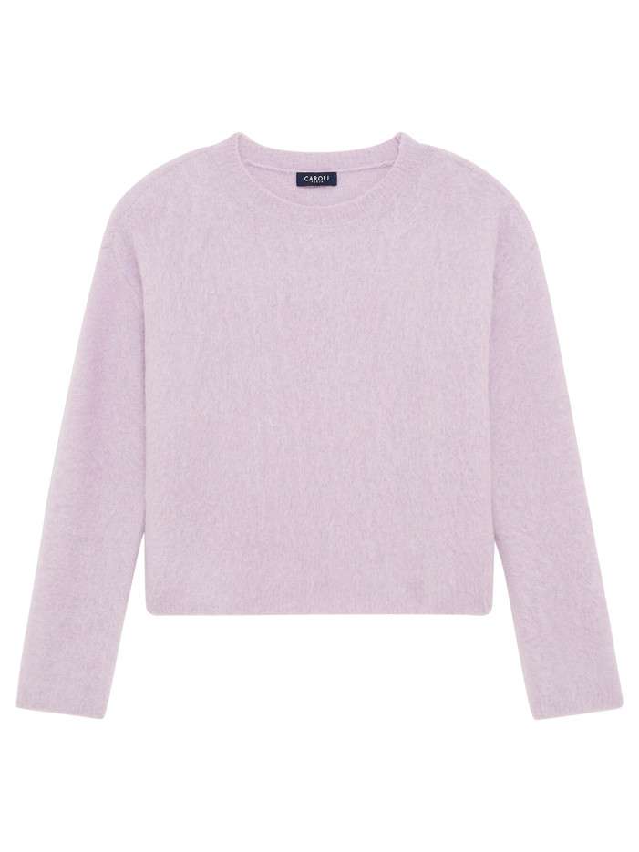 Pull mauve uni avec une...