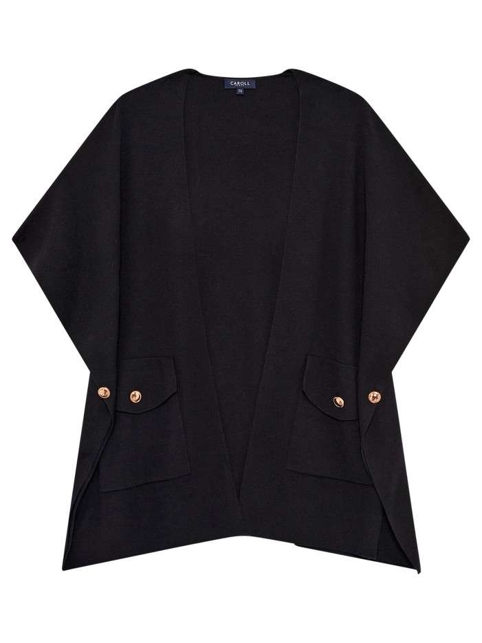 Gilet noir uni avec une...