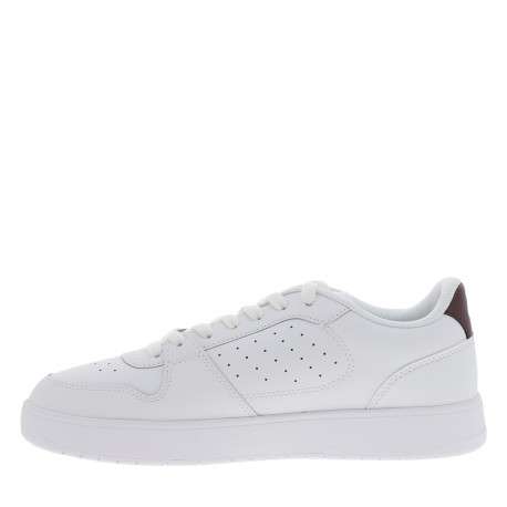 Tennis en cuir blanches à semelle plate et une fermeture à lacets - Image 3