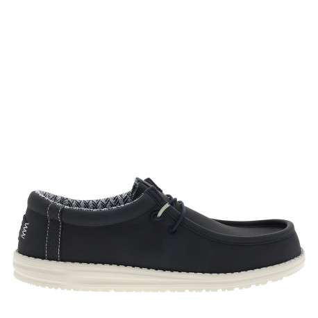 Sneakers Wally Classic bleu marine à talon plat et lacets ronds - Image 2