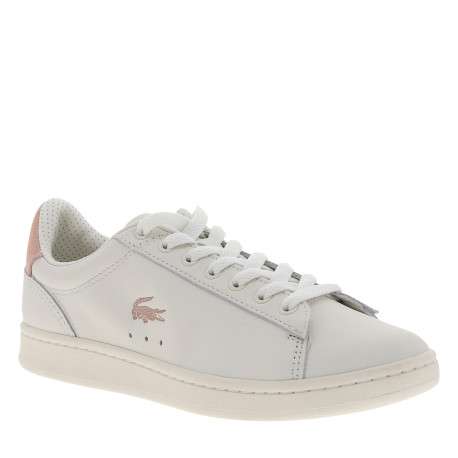 Tennis Carnaby en cuir rose à semelle plate et fermeture à lacets plats