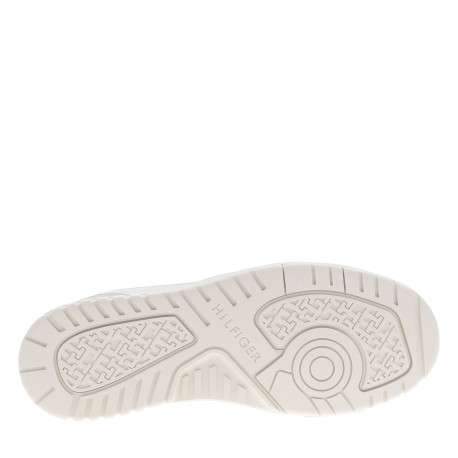 Baskets en cuir blanches à semelle plate et une fermeture à lacets - Image 6