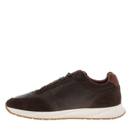 Baskets running Th Dressy Runner en cuir chocolat à semelle plate - Image 3