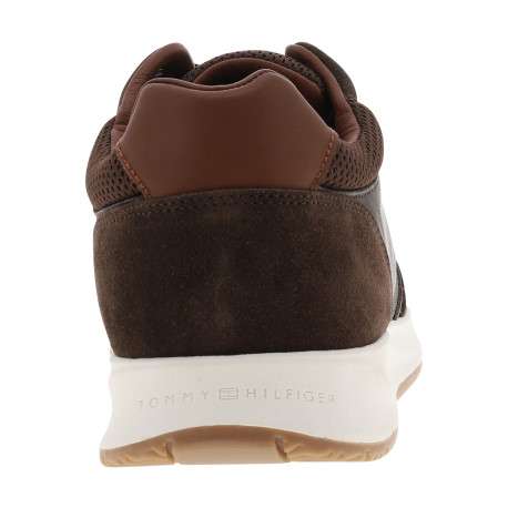 Baskets running Th Dressy Runner en cuir chocolat à semelle plate - Image 4