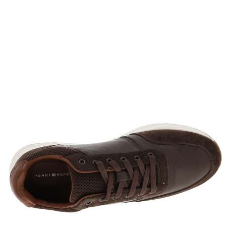 Baskets running Th Dressy Runner en cuir chocolat à semelle plate - Image 5