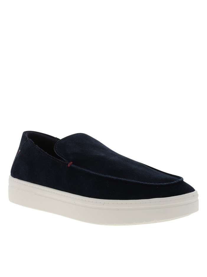 Mocassins en cuir bleu...