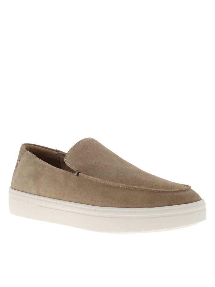 Mocassins en cuir camel à...