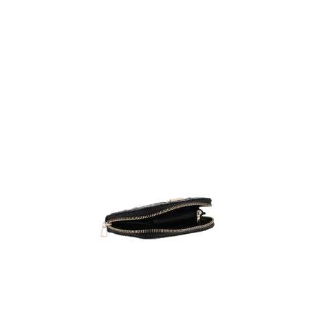 Portefeuille noir à motif monogramme pourvu d'une fermeture à zip - Image 4