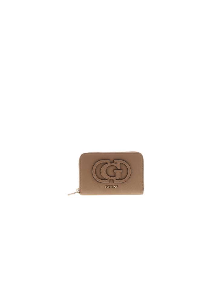 Portefeuille caramel uni...