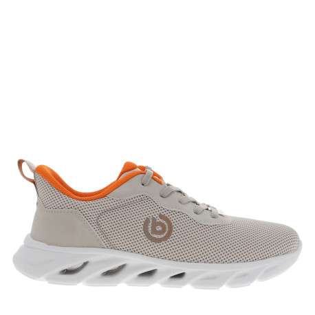 Baskets running taupe avec un talon plat et pourvues de lacets - Image 2