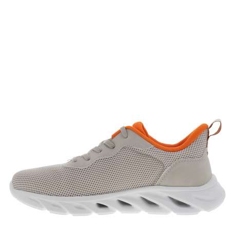 Baskets running taupe avec un talon plat et pourvues de lacets - Image 3