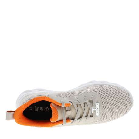 Baskets running taupe avec un talon plat et pourvues de lacets - Image 5