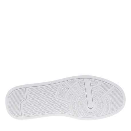 Tennis en cuir blanches à semelle plate et une fermeture lacets - Image 6