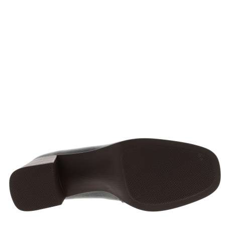 Mocassins en cuir noir vernis avec une semelle décroché moyen - Image 6
