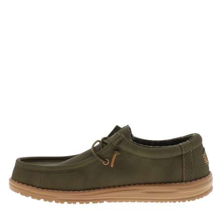 Sneakers Wally Classic kaki à talon plat avec une fermeture slip-on - Image 3