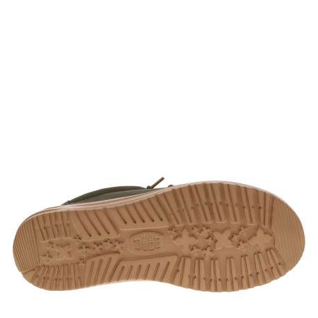 Sneakers Wally Classic kaki à talon plat avec une fermeture slip-on - Image 6