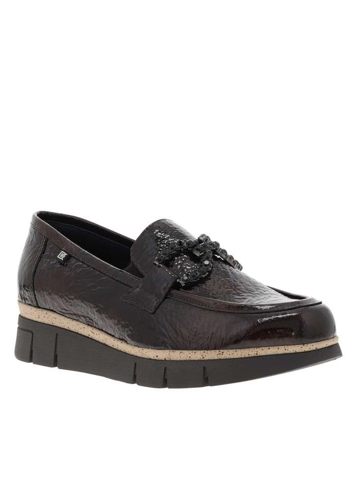 Mocassins en cuir chocolat...