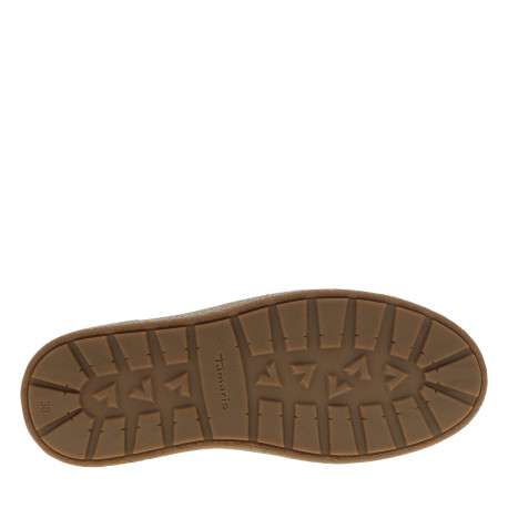 Boots en cuir chocolat avec un talon plat et des lacets à motif léopard - Image 6