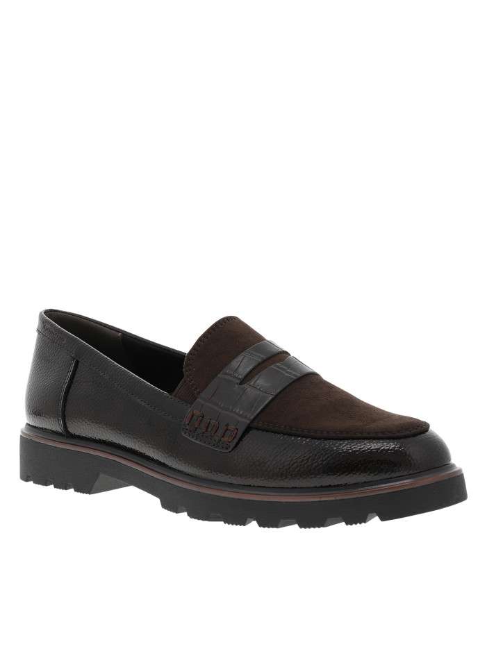 Mocassins marron à talon...