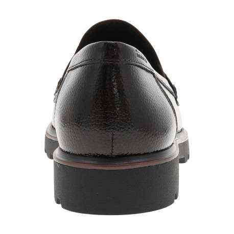 Mocassins marron à talon décroché bas avec des soufflets élastiqués - Image 4