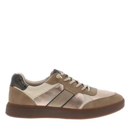 Tennis or avec un talon plat et pourvus de lacets élastiqués - Image 2
