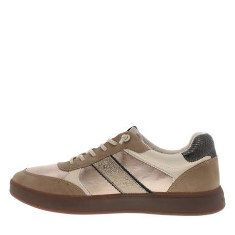 Tennis or avec un talon plat et pourvus de lacets élastiqués - Image 3
