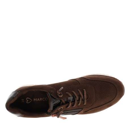 Baskets running chocolat à talon plat et une fermeture à lacets - Image 5