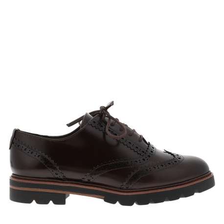 Derbies chocolat à semelle plate avec une fermeture à lacets - Image 2