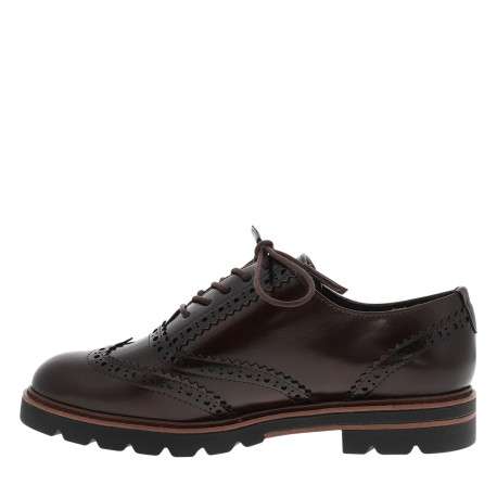 Derbies chocolat à semelle plate avec une fermeture à lacets - Image 3