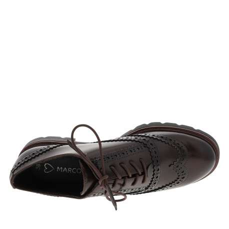 Derbies chocolat à semelle plate avec une fermeture à lacets - Image 5