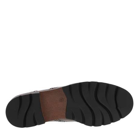 Derbies chocolat à semelle plate avec une fermeture à lacets - Image 6