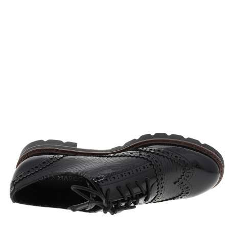 Derbies noires à semelle plate avec une fermeture à lacets - Image 5