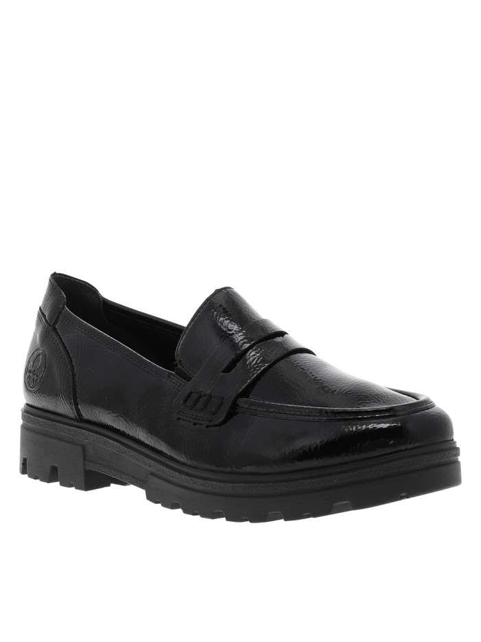 Mocassins noirs à talon...