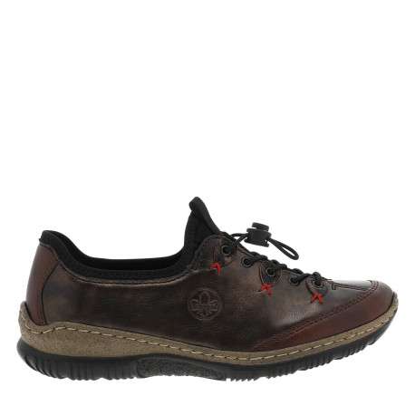 Sneakers marron avec un talon plat et munies d'une fermeture slip-on - Image 2