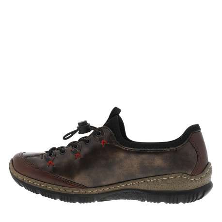 Sneakers marron avec un talon plat et munies d'une fermeture slip-on - Image 3