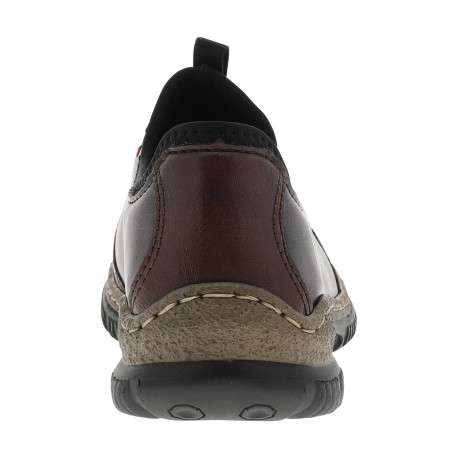 Sneakers marron avec un talon plat et munies d'une fermeture slip-on - Image 4