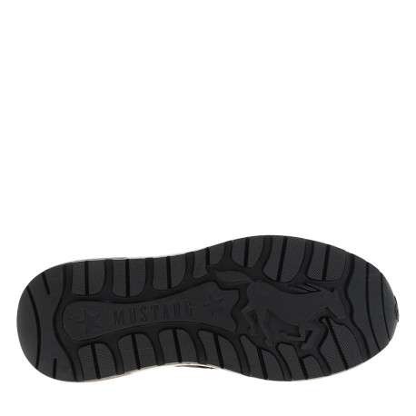 Baskets running brunes avec un talon plat et munies de lacets plats bicolores - Image 6