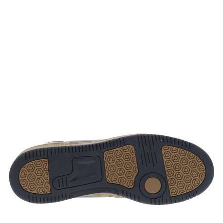 Tennis Gobat bleu marine à talon plat munies de lacets avec un zip latéral - Image 6
