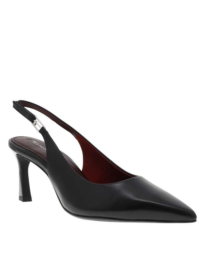 Escarpins noirs en cuir...