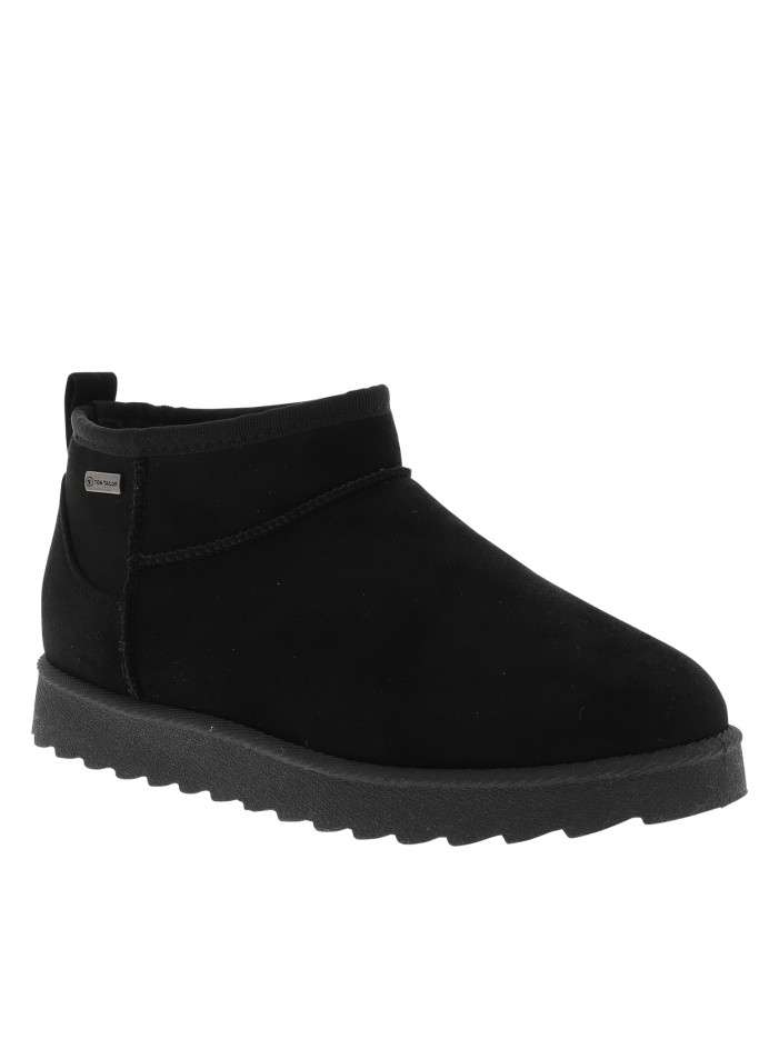 Boots noires à talon plat...
