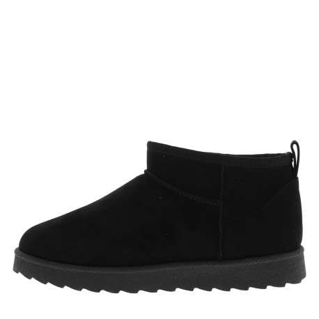 Boots noires à talon plat dotées d'un intérieur doux entièrement doublé - Image 3