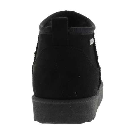 Boots noires à talon plat dotées d'un intérieur doux entièrement doublé - Image 4