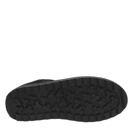 Boots noires à talon plat dotées d'un intérieur doux entièrement doublé - Image 6