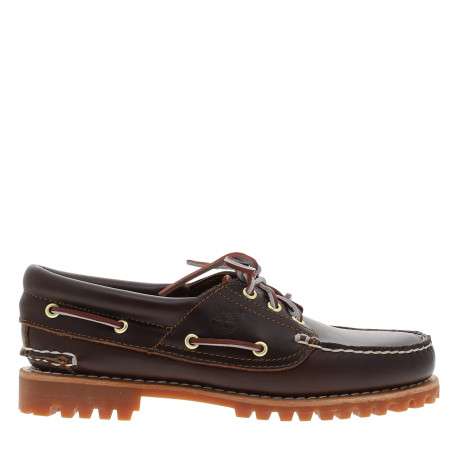 Bateau Timberland Authentic Boat en cuir brun à talon décroché bas - Image 2